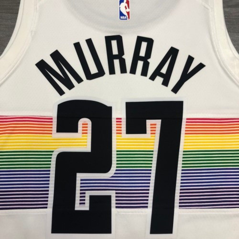 Men's Denver Nuggets Jamal Murray #27 White Swingman Player Jersey – City Edition - view 5