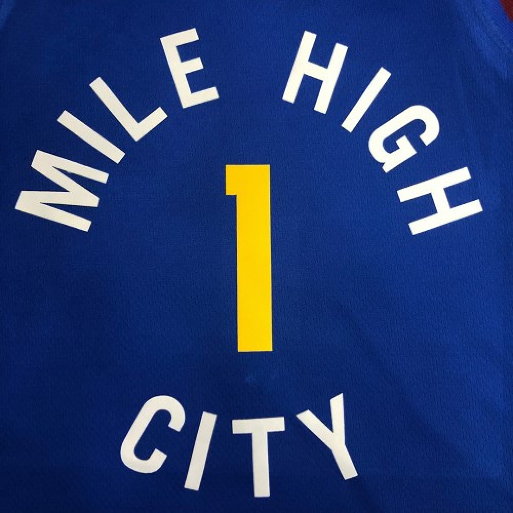 Men's Denver Nuggets Michael Porter Jr. #1 Jordan Blue 2020/21 Swingman Jersey Statement Edition - view 6
