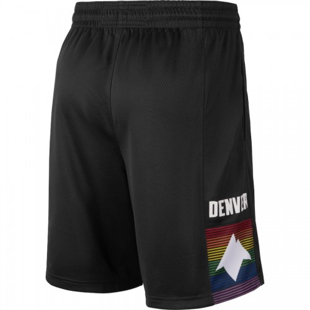 Men's Denver Nuggets Black 2019/20 Swingman Shorts City Edition - view 2