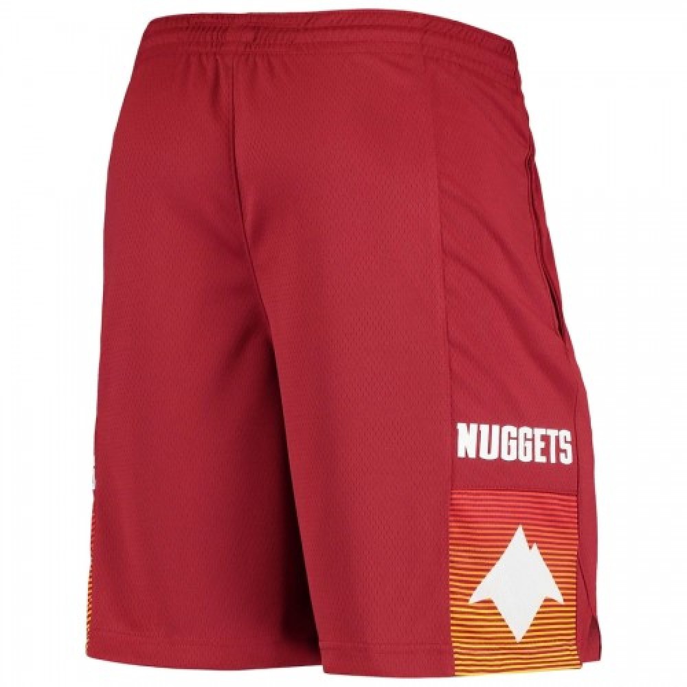 Men's Denver Nuggets Red 2020/21 Swingman Shorts City Edition - view 2