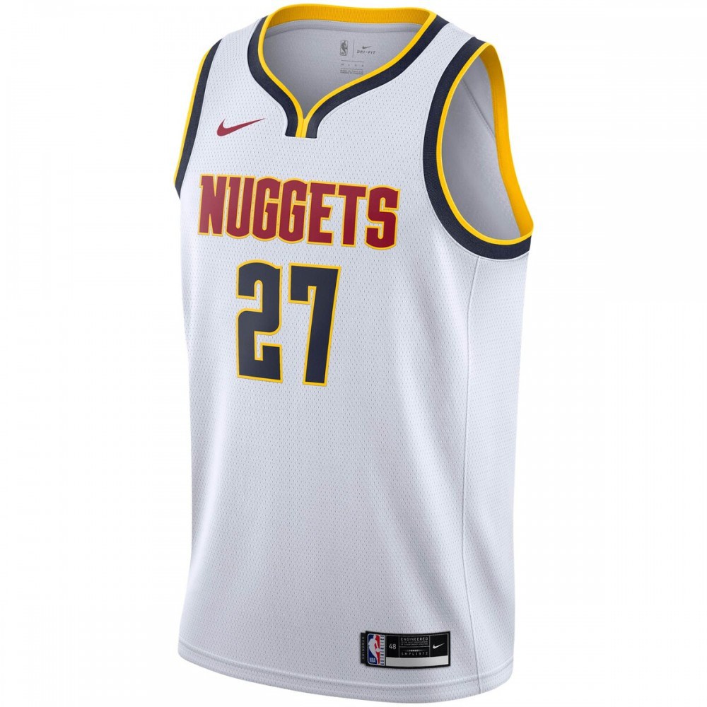 Jamal Murray Denver Nuggets 2020/21 Swingman Player Jersey Association Edition White - view 2