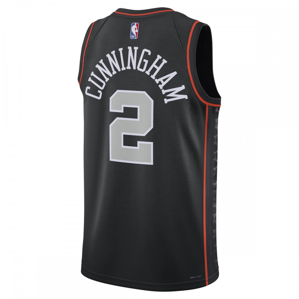 Cade Cunningham Detroit Pistons Unisex 2023/24 Swingman Jersey Black City Edition - view 3