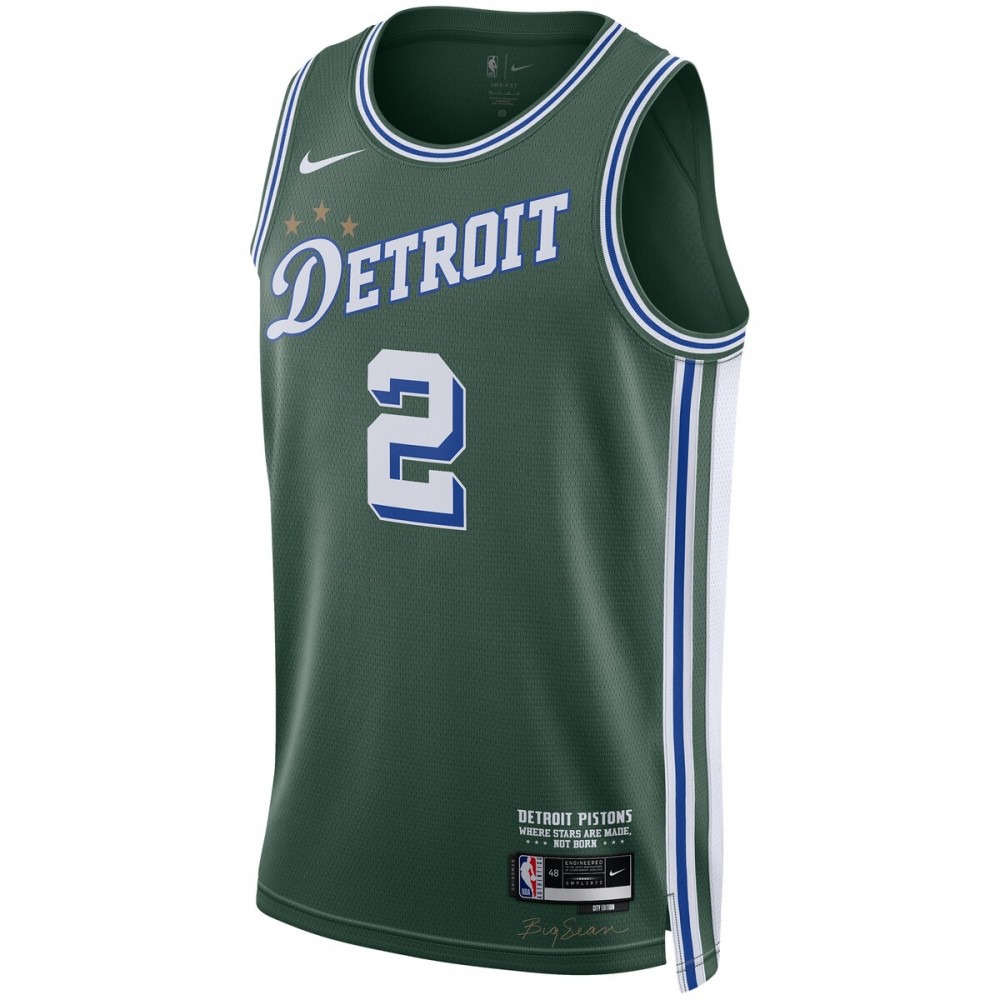 Cade Cunningham Detroit Pistons Unisex 2022/23 Swingman Jersey City Edition Green - view 2