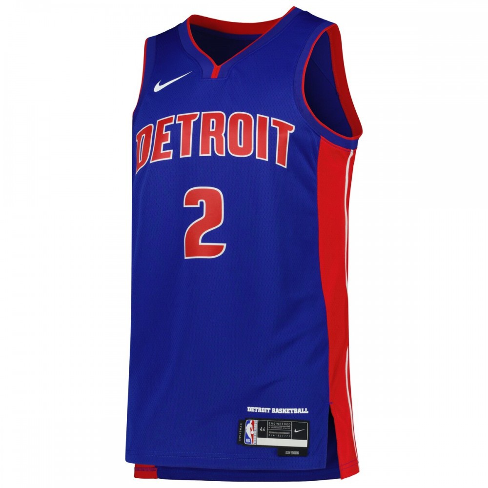Cade Cunningham Detroit Pistons Unisex 2022/23 Swingman Jersey Icon Edition Blue - view 2
