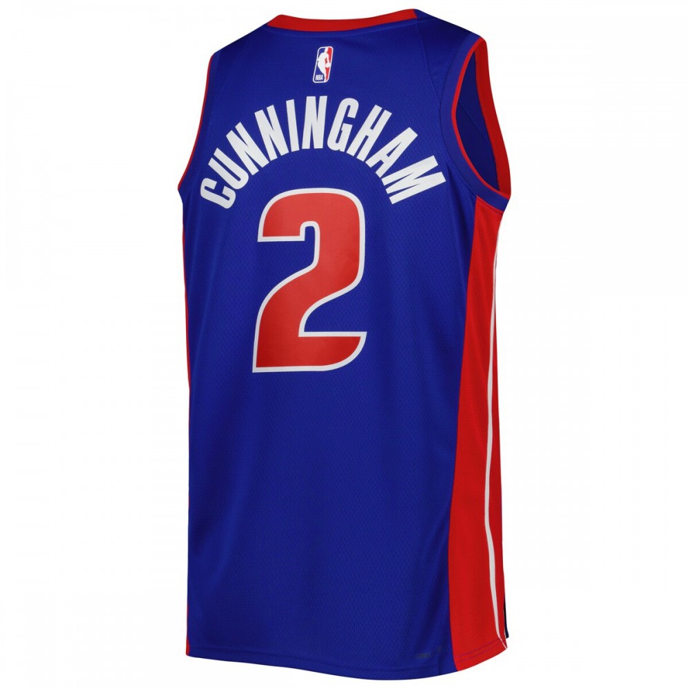 Cade Cunningham Detroit Pistons Unisex 2022/23 Swingman Jersey Icon Edition Blue - view 3