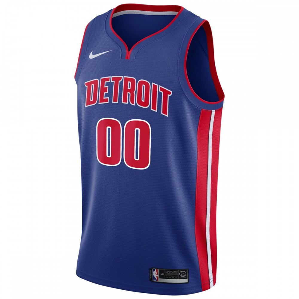 Detroit Pistons Swingman Custom Jersey Blue Icon Edition - view 2