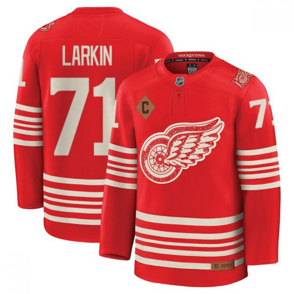 Dylan Larkin Detroit Red Wings Centennial Premium Replica Jersey Red