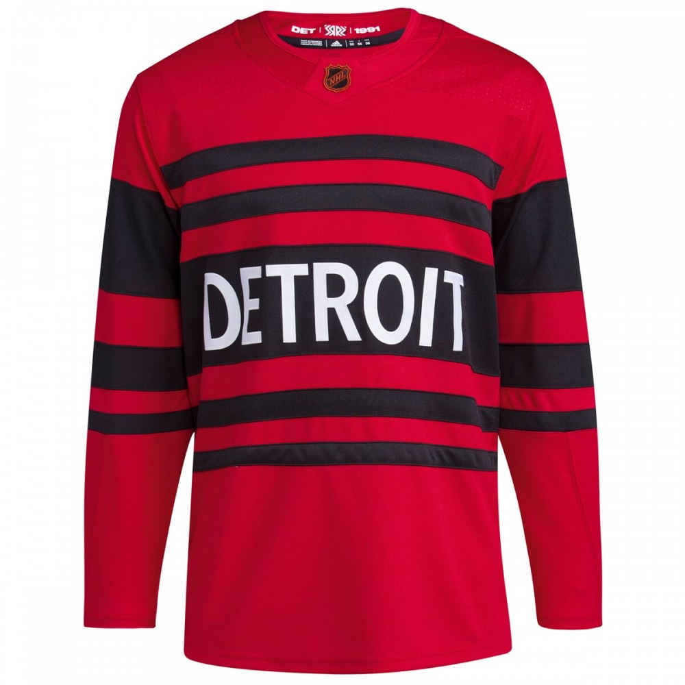 Detroit Red Wings Reverse Retro 2.0 Athletic Fit Blank Jersey Red - view 2