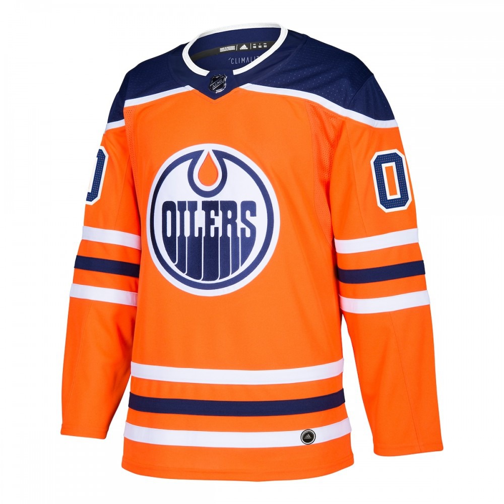 Edmonton Oilers Athletic Fit Custom Jersey Orange - view 2