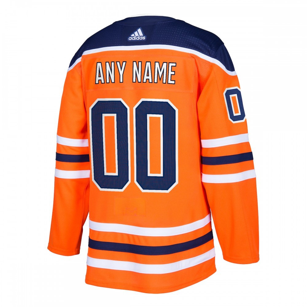 Edmonton Oilers Athletic Fit Custom Jersey Orange - view 3