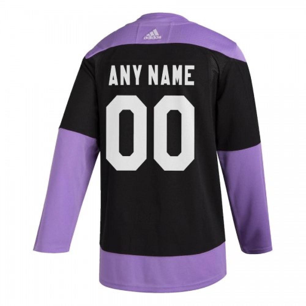 Men's Florida Panthers Black Hockey Fights Cancer Custom Practice Jersey - view 3