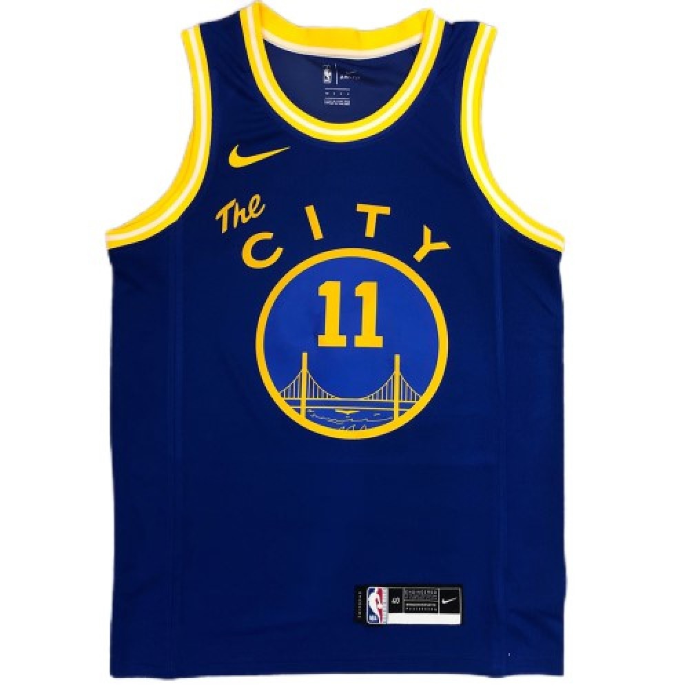 Men's Golden State Warriors Klay Thompson #11 Royal Hardwood Classics 2020/21 Swingman Jersey- Classic Edition - view 2