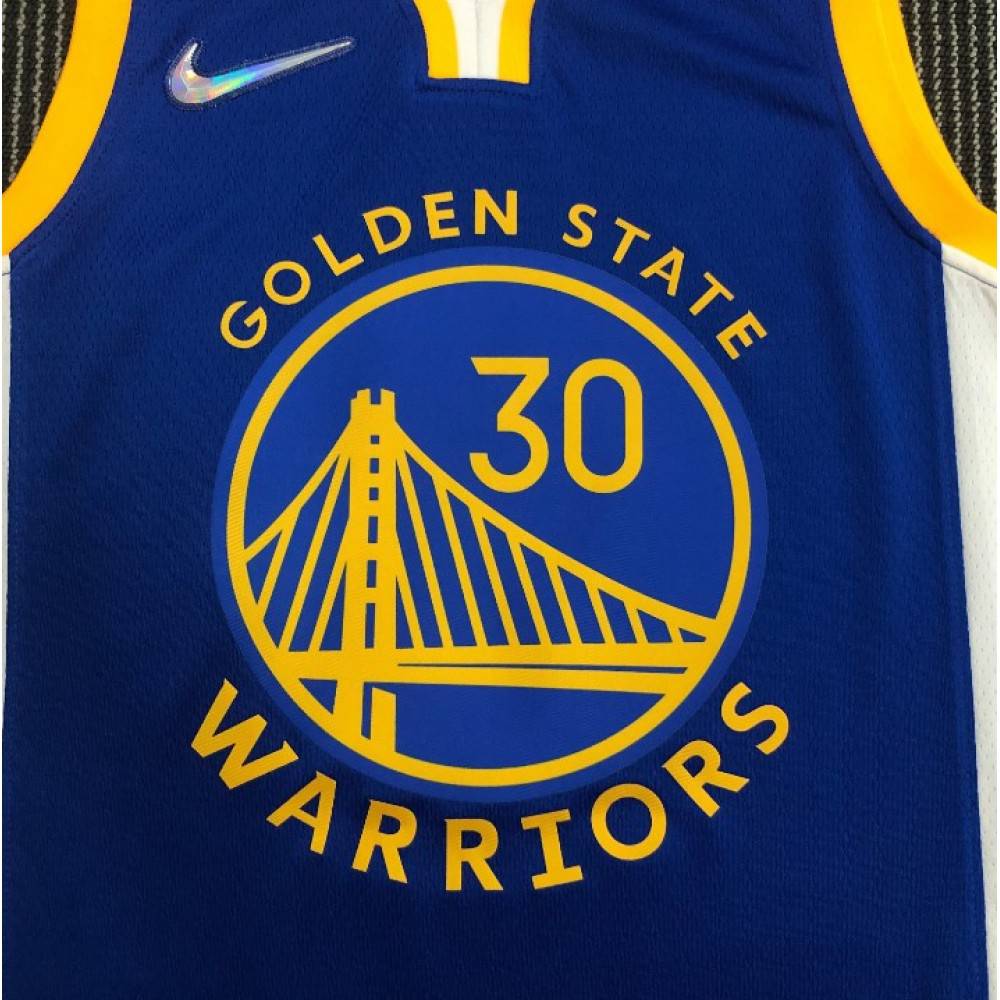 Men's Golden State Warriors Stephen Curry #30 Royal 21/22 Swingman Jersey -Icon Edition - view 4