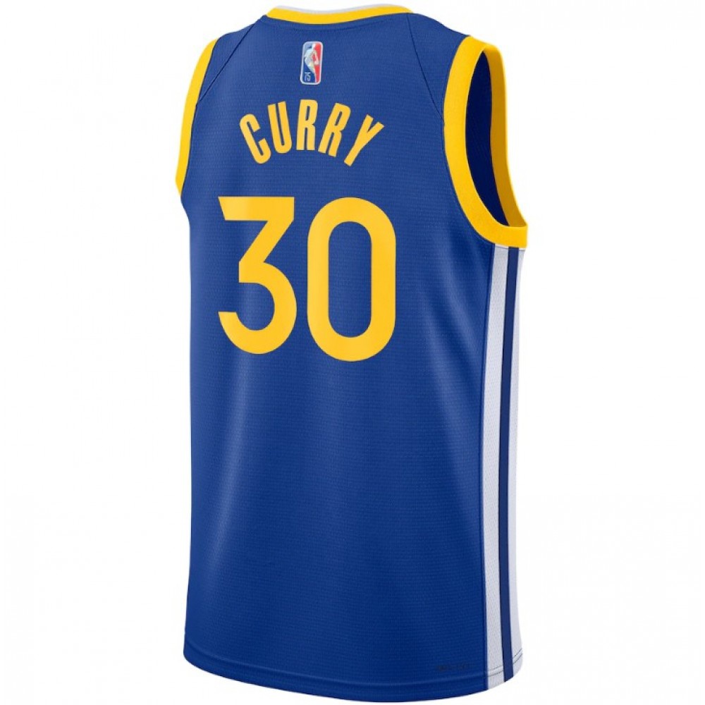 Men's Golden State Warriors Stephen Curry #30 Royal 21/22 Swingman Jersey -Icon Edition - view 5