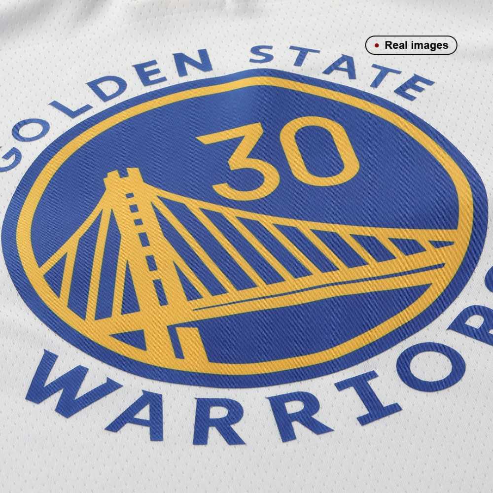 Men's Golden State Warriors Stephen Curry #30 White 2021/22 Swingman Jersey Association Edition - view 4