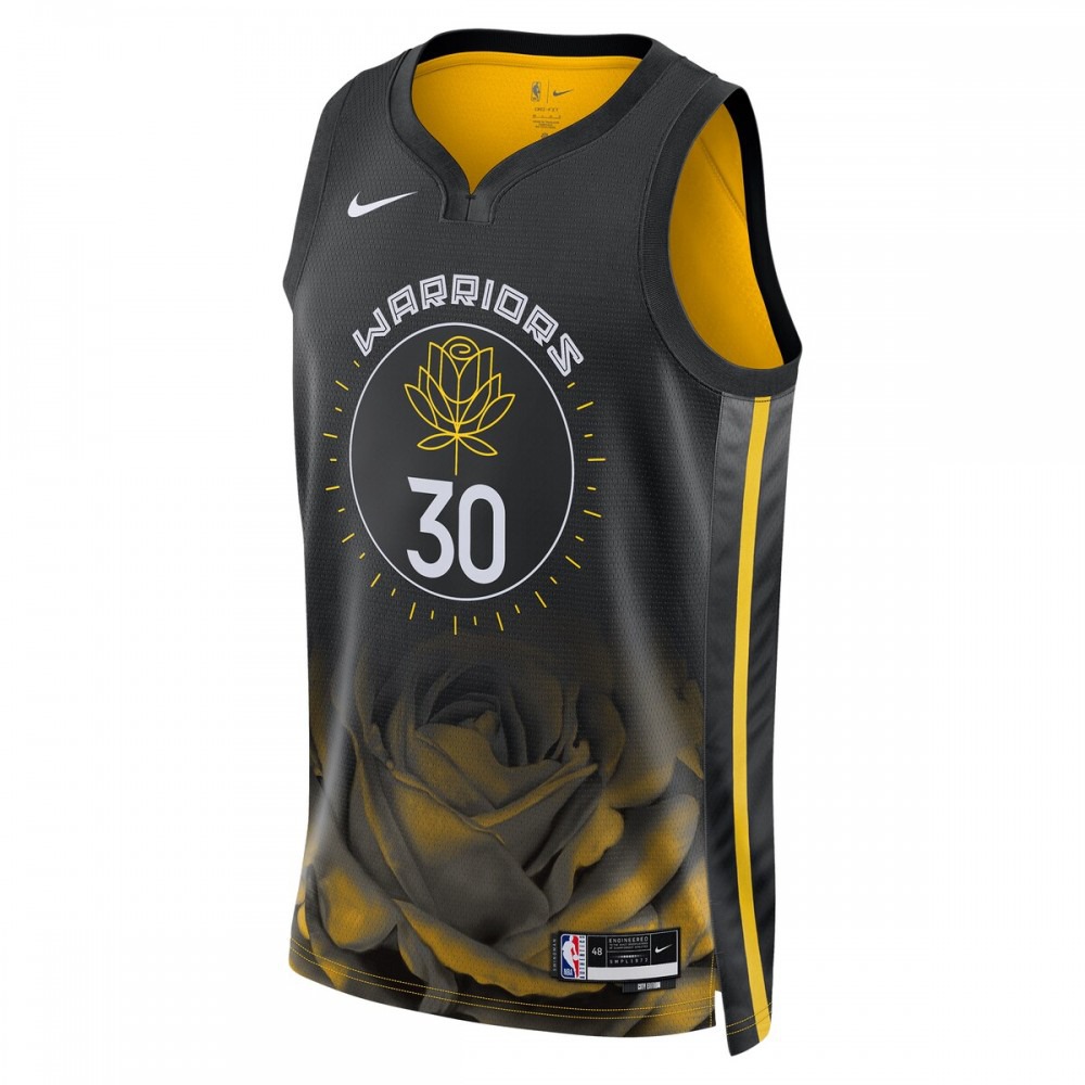 Stephen Curry Golden State Warriors Unisex 2022/23 Swingman Jersey City Edition Black - view 2