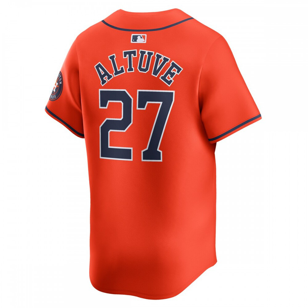Jose Altuve Houston Astros Alternate Limited Player Jersey – Orange - view 3
