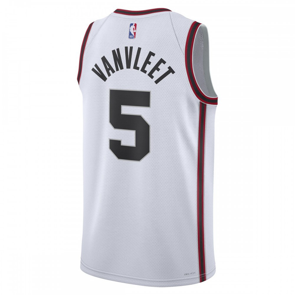 Fred VanVleet Houston Rockets Unisex 2024/25 Swingman Player Jersey City Edition White - view 3
