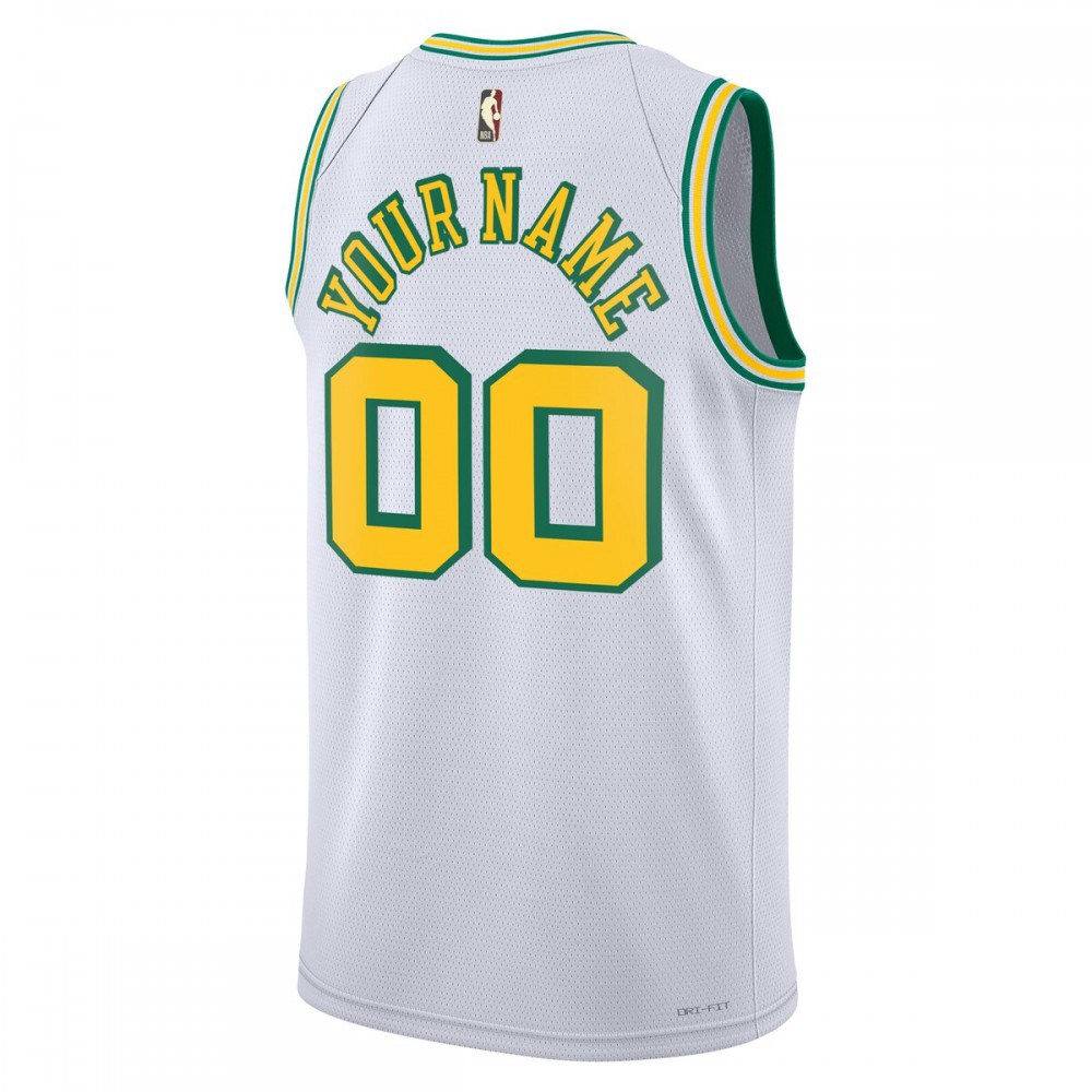 Houston Rockets Unisex 2022/23 Custom Swingman Jersey Classic Edition White - view 3