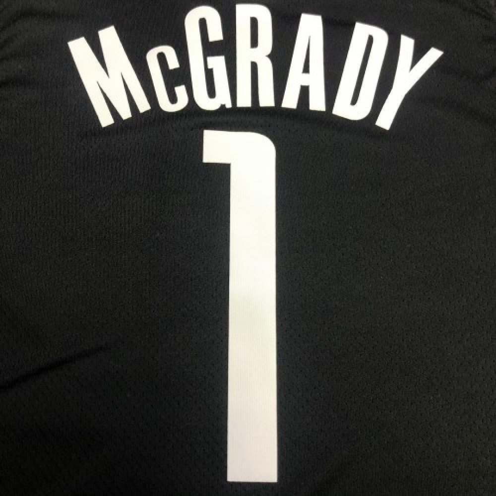Men's Houston Rockets Tracy McGrady #1 Jordan Black 20/21 Swingman Jersey Statement Edition - view 4