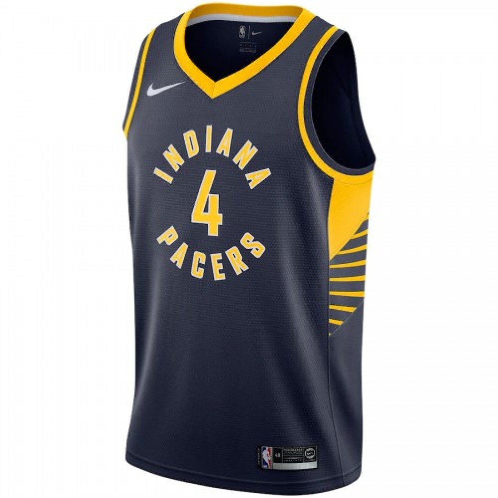 Men's Indiana Pacers Victor Oladipo #4 Navy Swingman Jersey Icon Edition - view 2