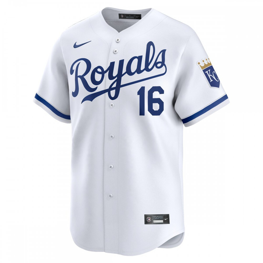 Hunter Renfroe Kansas City Royals Home Limited Player Jersey – White - view 2