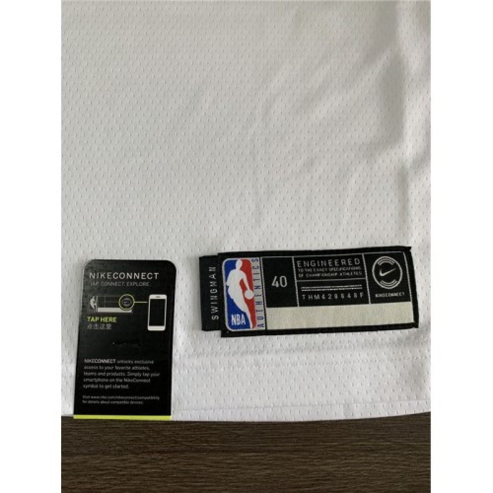 Men's Philadelphia 76ers Joel Embiid #21 White Swingman Jersey Association Edition - view 6