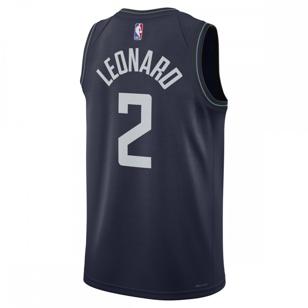 Kawhi Leonard LA Clippers Unisex 2023/24 Swingman Jersey Navy City Edition - view 3