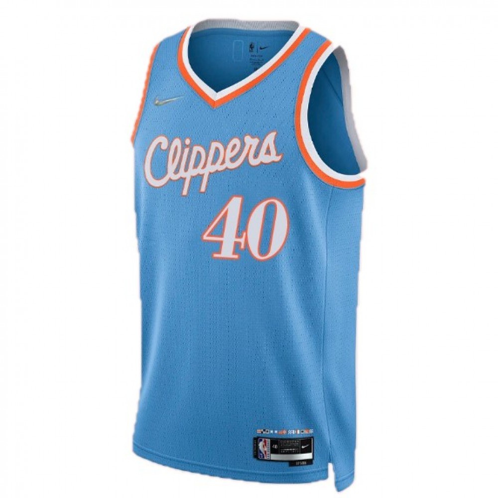 Men's Los Angeles Clippers Ivica Zubac #40 Blue 2021 Swingman NBA Jersey Icon Edition - view 2