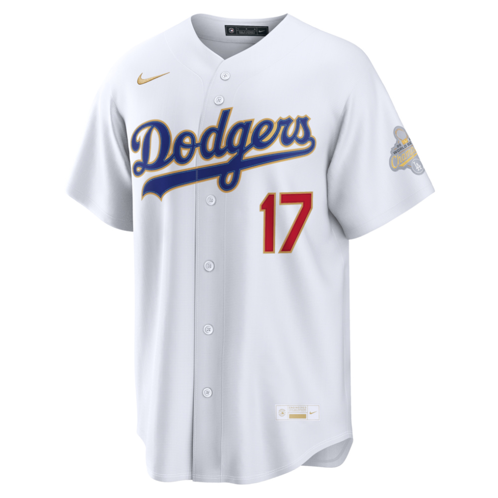 Shohei Ohtani Los Angeles Dodgers 2026 Gold Collection Kanji Stadium Jersey White - view 4