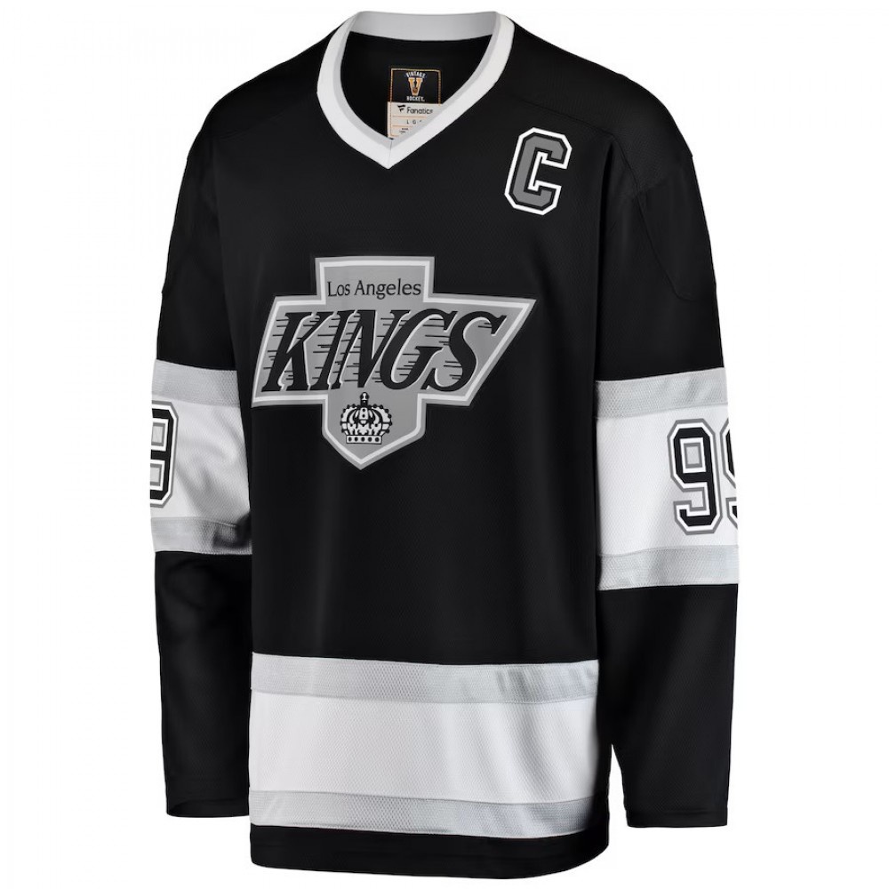 Wayne Gretzky Los Angeles Kings Premier Breakaway Retired Player Jersey Black - view 2
