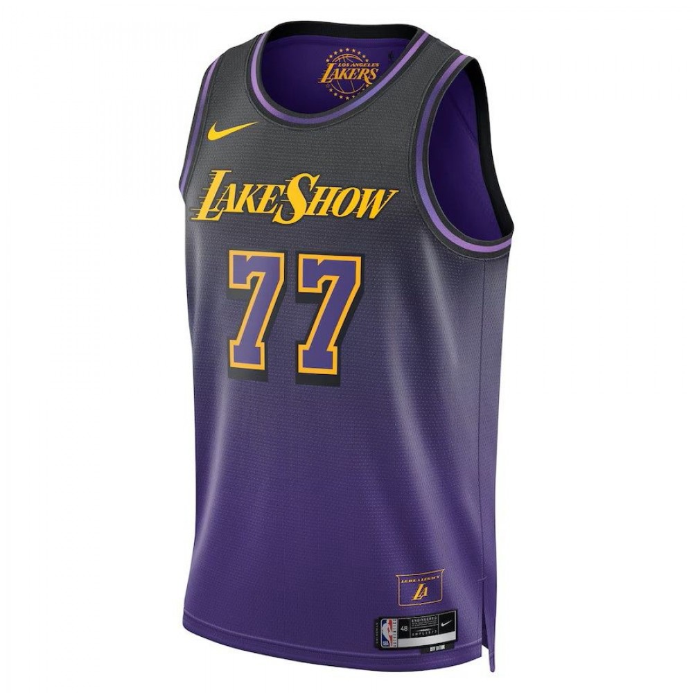 Los Angeles Lakers Unisex City Edition Swingman Jersey 2024 Purple Luka Dončić - view 2