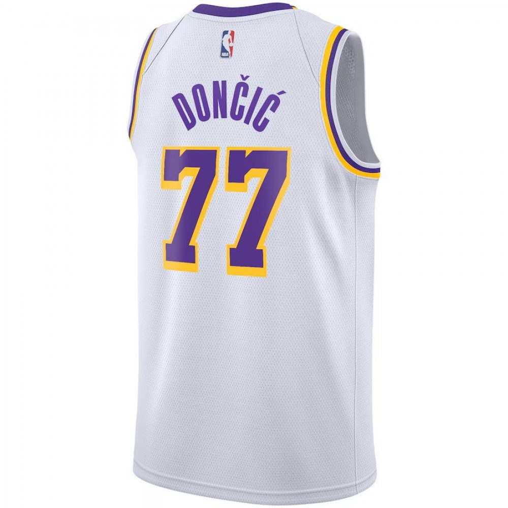Los Angeles Lakers Youth Association Edition Swingman Jersey White Luka Dončić - view 3