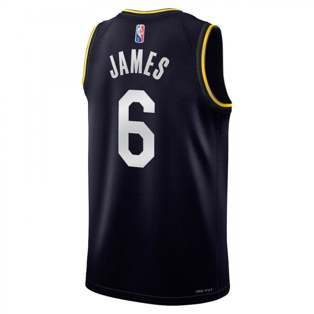 LeBron James Los Angeles Lakers 2022 Select Series MVP Swingman Jersey Black - view 3