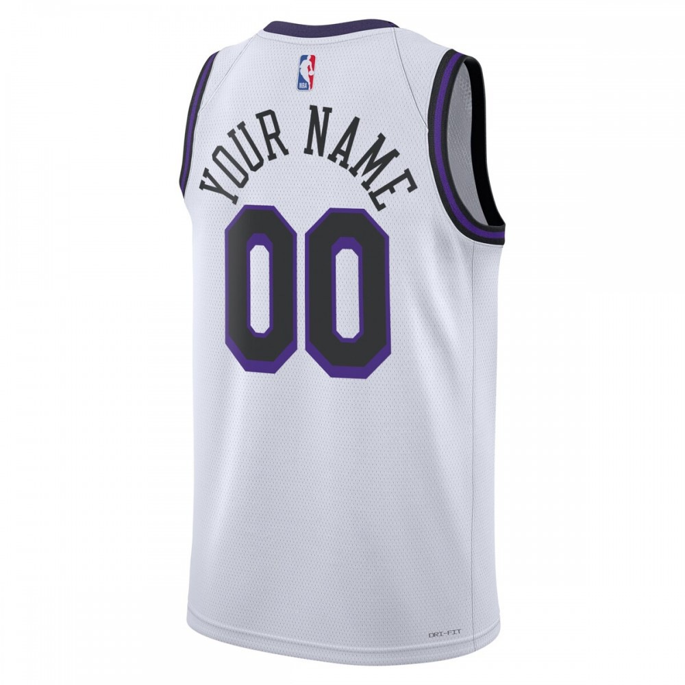 Los Angeles Lakers Unisex 2022/23 Swingman Custom Jersey City Edition White - view 3