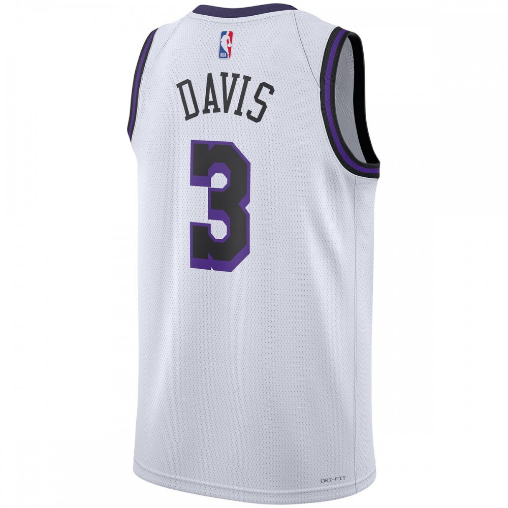Anthony Davis Los Angeles Lakers Unisex 2022/23 Swingman Jersey City Edition White - view 3
