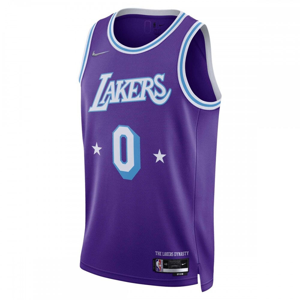 Russell Westbrook Los Angeles Lakers 2021/22 Swingman Jersey City Edition Purple - view 2