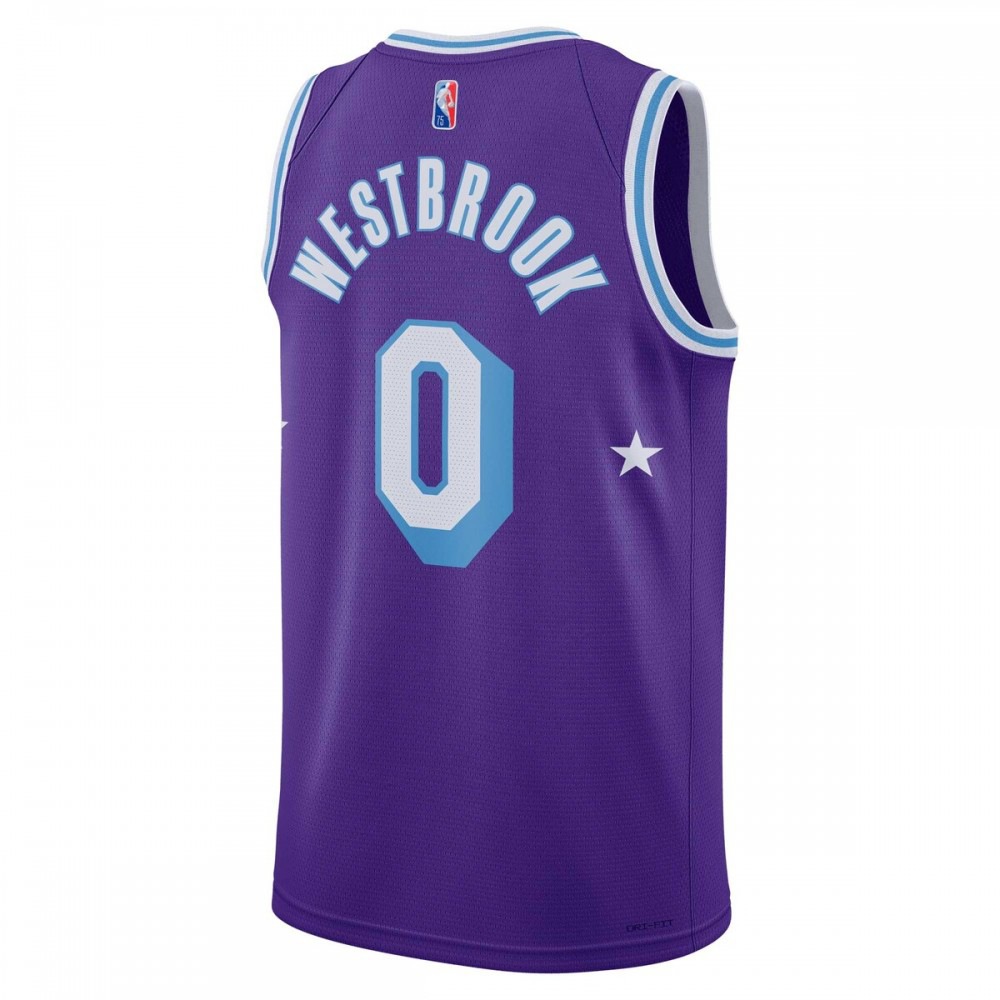 Russell Westbrook Los Angeles Lakers 2021/22 Swingman Jersey City Edition Purple - view 3