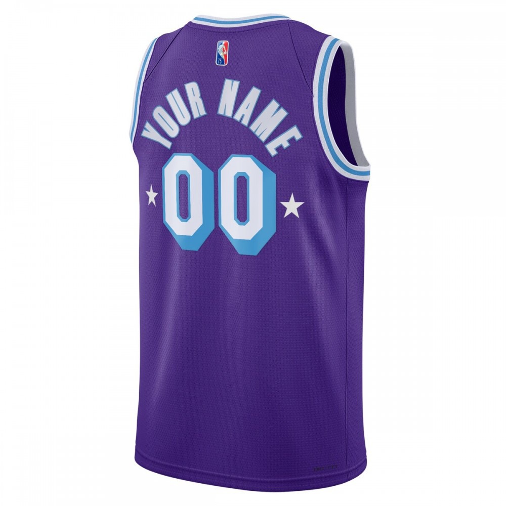 Los Angeles Lakers 2021/22 Swingman Custom Jersey City Edition Purple - view 3