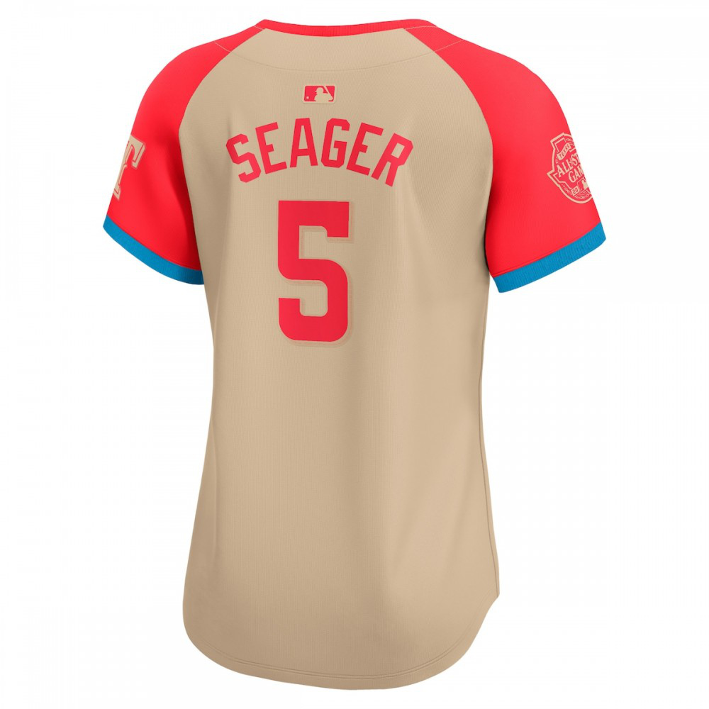 Corey Seager American League Women's 2024 MLB All-Star Game Limited Player Jersey Cream - view 3