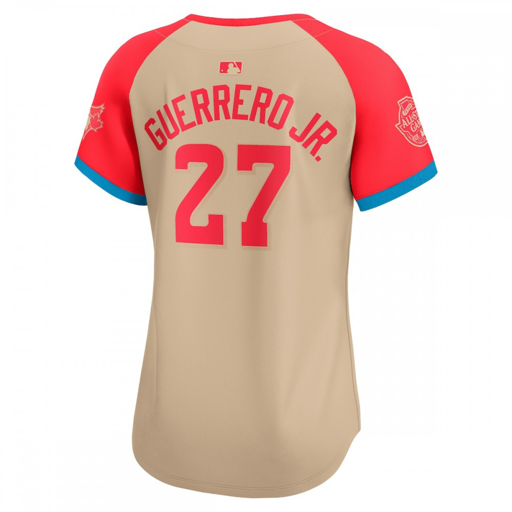 Vladimir Guerrero Jr. American League Women's 2024 MLB All-Star Game Limited Player Jersey Cream - view 3