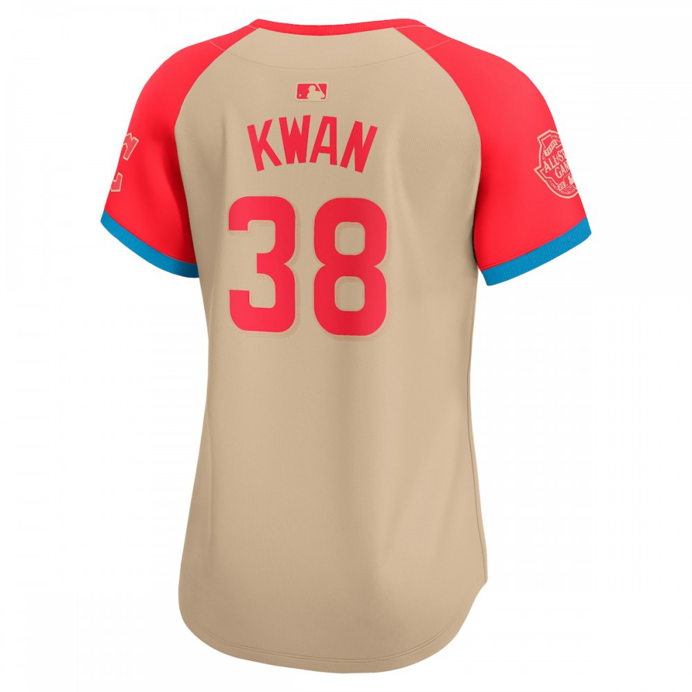 Steven Kwan American League Women's 2024 MLB All-Star Game Limited Player Jersey Cream - view 3