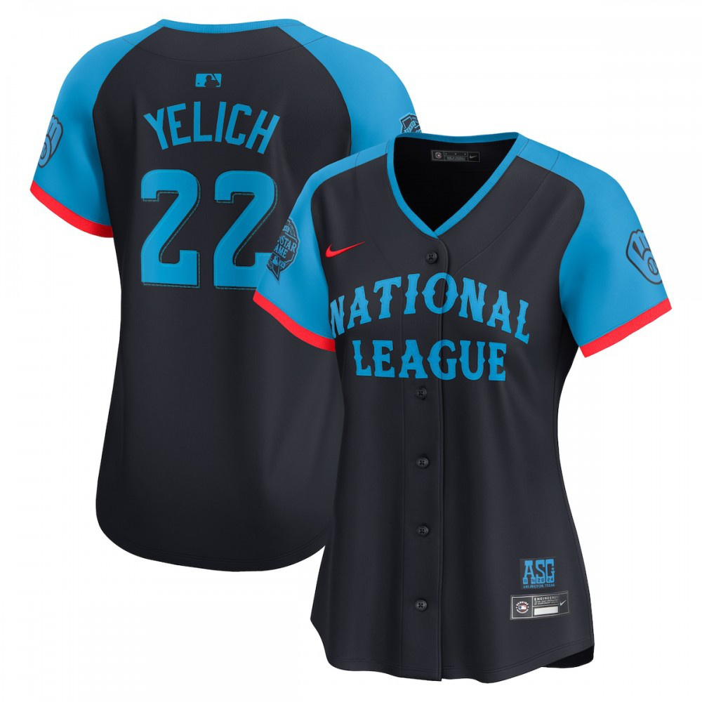 Christian Yelich National League Women's 2024 MLB All-Star Game Limited Player Jersey Navy