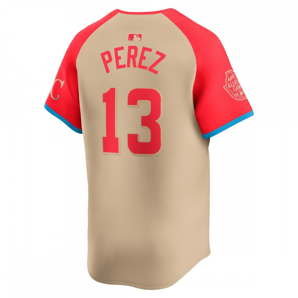 Salvador Perez American League 2024 MLB All-Star Game Limited Player Jersey Cream - view 3