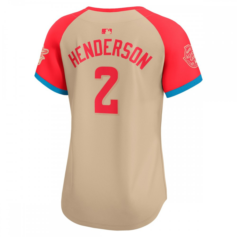 Gunnar Henderson American League Women's 2024 MLB All-Star Game Limited Player Jersey Cream - view 3