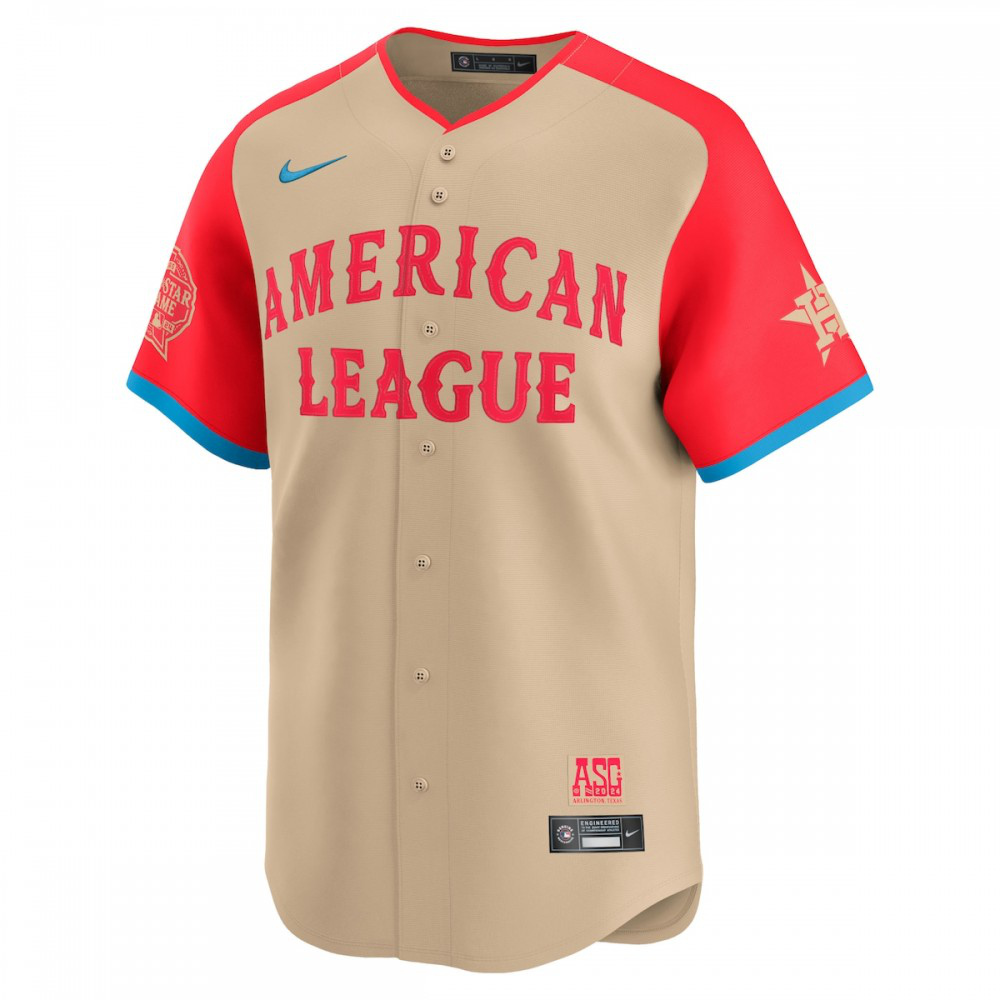 Yordan Alvarez American League 2024 MLB All-Star Game Limited Player Jersey Cream - view 2