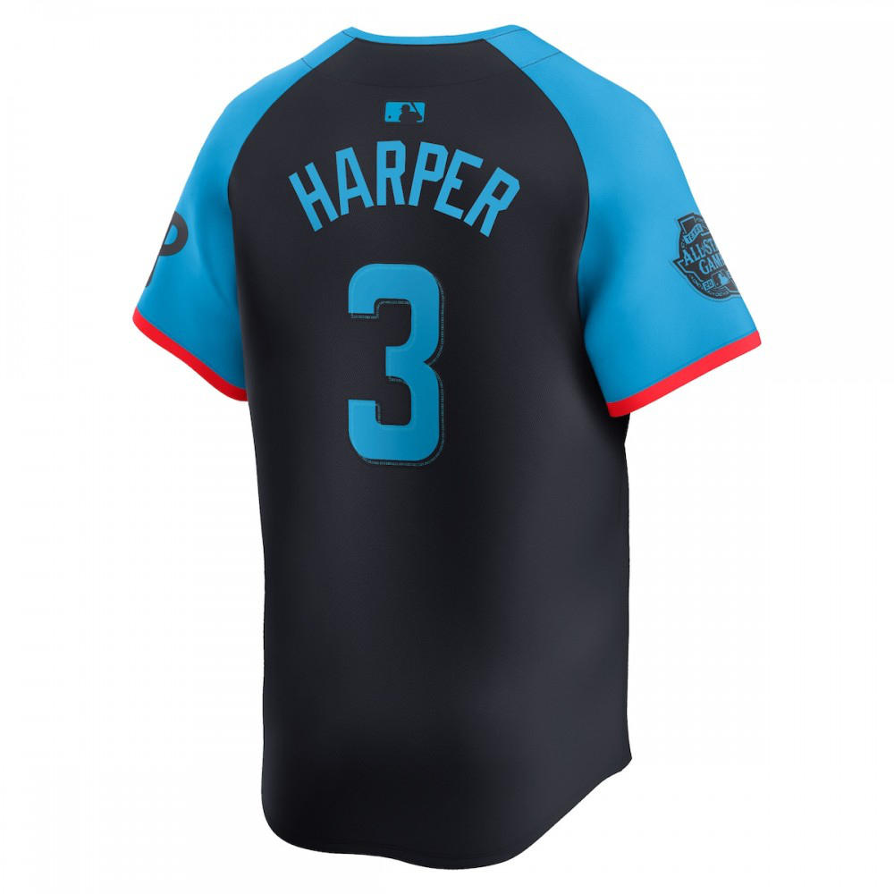 Bryce Harper National League 2024 MLB All-Star Game Limited Player Jersey Navy - view 3
