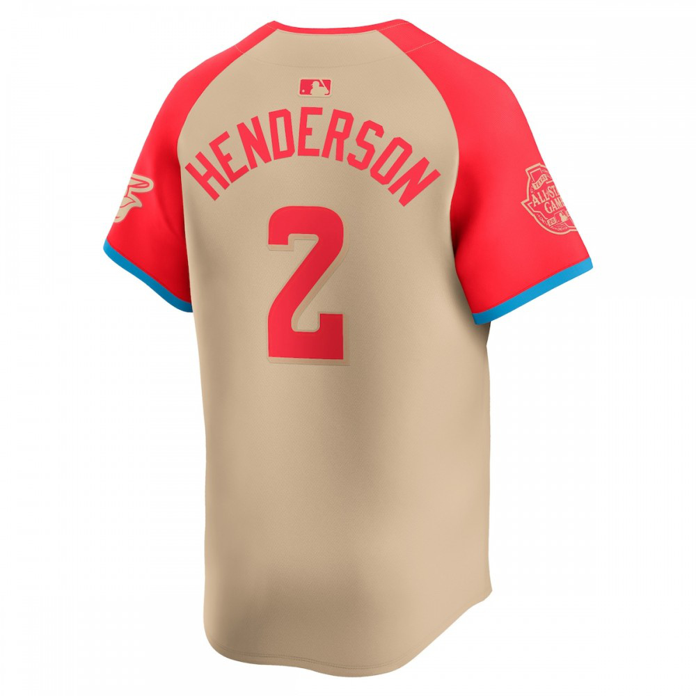 Gunnar Henderson American League 2024 MLB All-Star Game Limited Player Jersey Cream - view 3