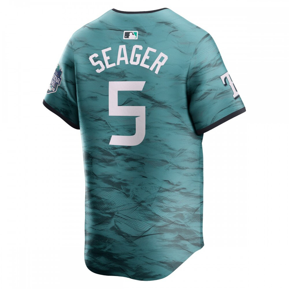 Corey Seager American League 2023 MLB All-Star Game Limited Player Jersey Teal - view 3