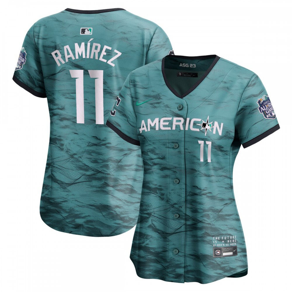 Jose Ramirez American League Women's 2023 MLB All-Star Game Limited Player Jersey Teal